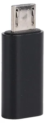 Obrázek produktu pro Adaptér USB Type-C, samice na micro USB, samec – datový kabel pro mobilní telefony, USB nabíjení (černý)