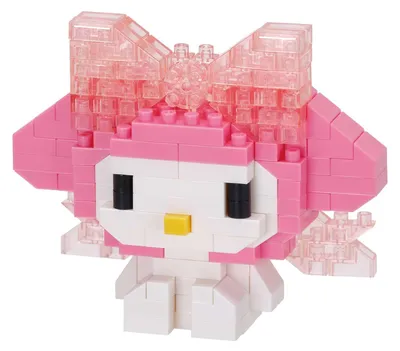Productafbeelding van Hello Kitty Nanoblock, miniatuur bouwfiguur My Melody, grote strik