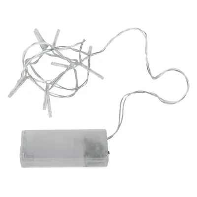 Produktbild von Lichterkette 10 LED warmweiß mit Timer, batteriebetrieben, 1 m Spetebo