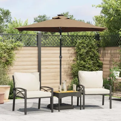 Produktbild von Maison Exclusive - Sonnenschirm mit Stahlmast Taupe 225x225x212 cm