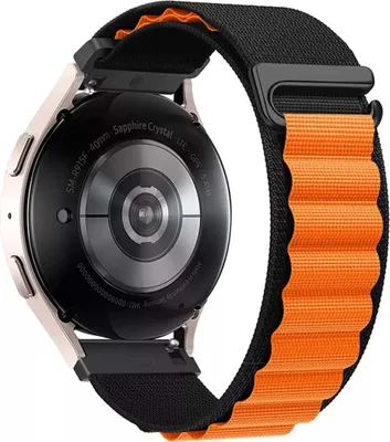 Produktbild von BigBen Connected, Armband für Galaxy Watch 4/4 Classic/5/5 Pro/6/6 Classic Alpine Buckle, Orange