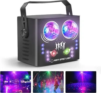 Image de Éclairage LED pour les fêtes, synchronisé avec la musique, RGB, idéal pour le karaoké et les soirées