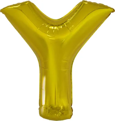 Zdjęcie produktu dla Balon foliowy litera Y złoty - 88cm