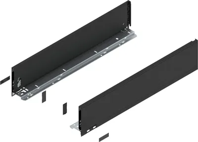 Image de BLUM LEGRABOX pure, profilé de hauteur K, longueur 600, noir carbone