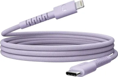 Produktbild von FRESH 'N REBEL USB-C zu Lightning silicone geflochtenes Kabel "FlexWave" 2m, Dreamy Lilac (00231907)