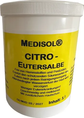 Produktbild von Medisol Citro Eutersalbe, 1 Liter - zur Euterpflege und -reinigung