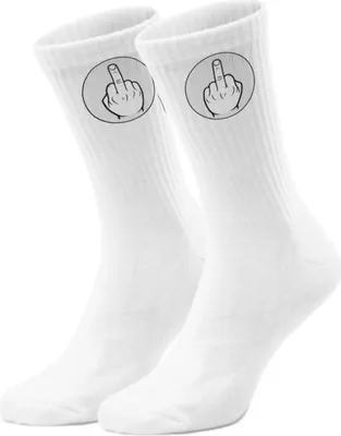 Produktbild von epicsocks Handzeichen Mittelfinger Socken in 37-41 im Paar