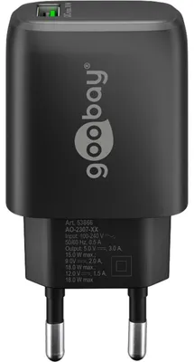 Produktbild von goobay USB-A QC Schnellladegerät (18 W), Ladegerät