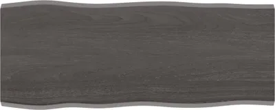 Produktbild von Tischplatte 100x40x2 cm Massivholz Eiche Behandelt Baumkante