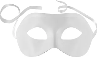 Produktbild von Venezianische Maske einfarbig - weiß