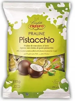 Zdjęcie produktu dla Praliny pistacjowe Crispo 115g