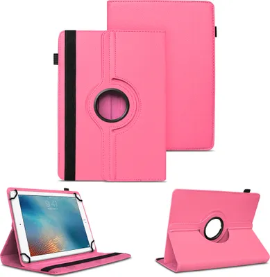 Produktbild von Tablet Hülle für Apple iPad 2025 Schutzhülle Tasche Case Cover 360 Grad DrehbarFarben:Pink