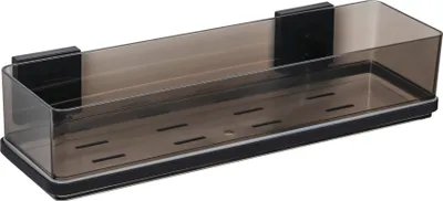 Produktbild von WENKO Vacuum-Loc® Maxiablage Mod. Quadro Schwarz, Befestigen ohne Bohren