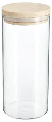 Produktbild von 5five Simply Smart Einmachglas Hermet, Vorratsglas, Glas, Gummibaumholz, Transparent, 1.3 L, 135028