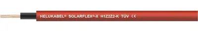 Immagine prodotto di Cavo HELU H1Z2Z2-K rosso 1X6mm² AWG10 per impianti fotovoltaici AD 5,8mm - 6,4mm Tensione di prova 6500V - 1 metro
