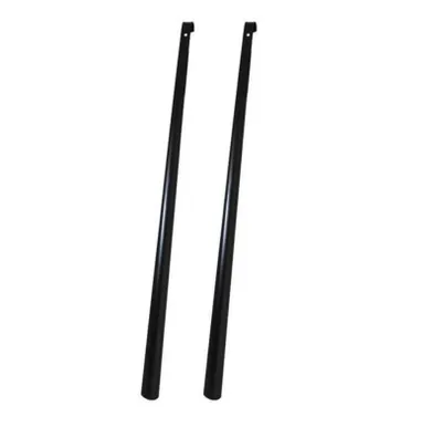 Produktbild von 2er Set Schuhlöffel - 80cm Schuhanzieher Extra Lang in Schwarz, Schuhanziehhilfe Metall, Stabile Ausführung, Stylischer Metallschuhlöffel für Stiefel