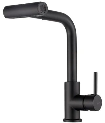 Produktbild von Küchenarmatur 5-in-1 schwarz matt mit ausziehbarem Multifunktionsauslauf