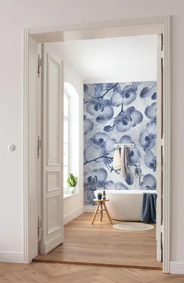 Produktbild von Komar Vlies Fototapete - Orchidée - Größe: 200 x 250 cm (Breite x Höhe) - 4 Bahnen, Wohnzimmer, Schlafzimmer, Tapete