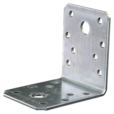 Produktbild von GAH Winkelverbinder, Lochplattenwinkel, sendzimirverzinkt, 70 x 70 x 55 mm, Stärke: 2 mm