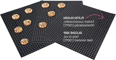 Produktbild von Famanu Backmatte Set 3 Stück 38 x 30 cm - nachhaltige Silikon Backfolie