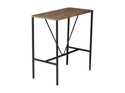 Immagine prodotto di Hanah Home, Nordic, tavolo da bar, pannello di legno rivestito al 100 % di melamina, noce, 90 x 45 x 92 cm