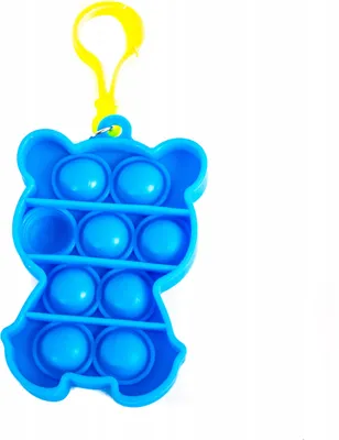 Produktbild von Push Pop Bubble Schlüsselanhänger Fidget Toy Sensorisches Spielzeug Stressabbau Bunt