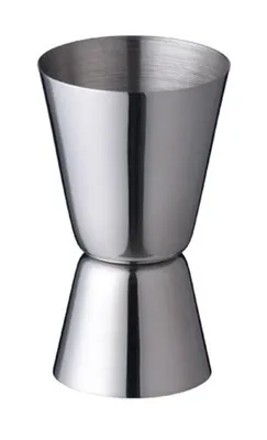 Produktbild von Messbecher 25 ml und 50 ml Edelstahl mit doppelseitigem Messstab für Barkeeper