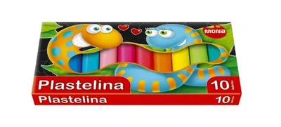Obrázek produktu pro Plastelína 10 barev Mona