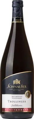 Produktbild von Trollinger halbtrocken Deutscher Qualitätswein von der Familienkellerei Schnaufer | Rotwein aus Württemberg | 1 Liter Flasche