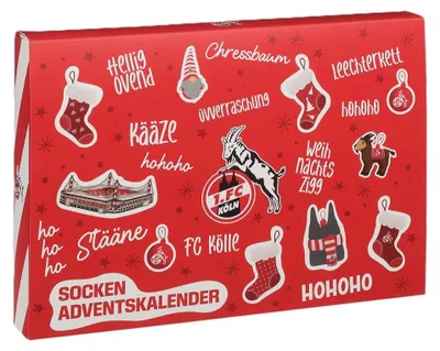 Obrázok produktu pre Ponožkový Adventný Kalendár 2026 Oficiálny FC Adventný Kalendár s Fanúšikovskými Ponožkami 39-42