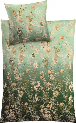 Produktbild von Kleine Wolke Bettwäsche Satin Zahra Pistaziengrün 135 x 200 cm und 80 x 80 cm