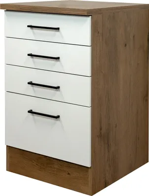 Produktbild von Schubkastenschrank - 50 cm breit - Magnolia Matt Lancelot Oak – Vintea