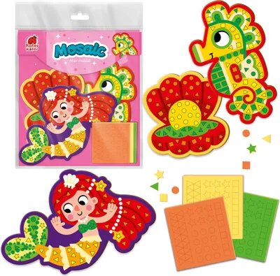 Produktbild von Das Soft-Mosaik-Kreativset „Die kleine Meerjungfrau“ von Roter Käfer für Kinder
