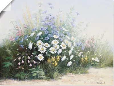 Produktbild von ARTland Poster Blumen Serenade Größe: 40x30 cm