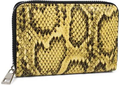 Produktbild von styleBREAKER Damen Mini Geldbörse mit Schlangen Muster, Reißverschluss, Portemonnaie 02040127