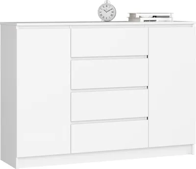 Immagine prodotto di raumhirsch: Comodino da 138 cm con 4 cassetti e 2 ante. Mobile contenitore/credenza alta 99 cm