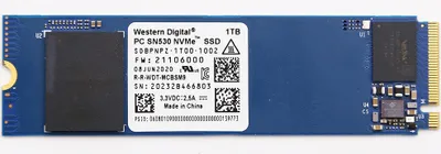 Produktbild von Western Digital PC SN530 NVMe SSD 1TB interne Festplatte (M.2 2280, M-Key)