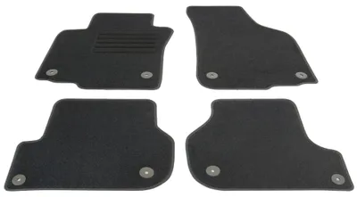 Fußmatten Set für Skoda Octavia 2 Typ 1Z, Limo + Kombi + Scout, schwarz