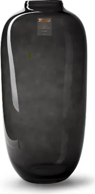Image de Bloomique - Vase Magret - Vase noir intérieur - Vase fumé - Vase à fleurs - H40 x Ø19 cm - Vase fait main - Emballage renforcé