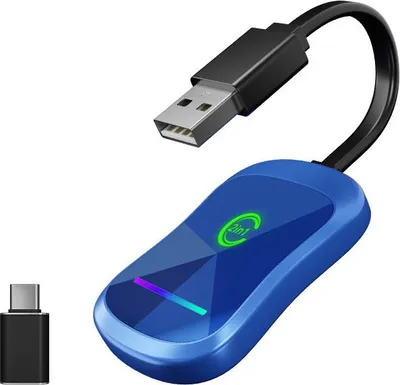 Image de INF Adaptateur CarPlay sans fil 2-en-1 : CarPlay et Android Auto sans fil