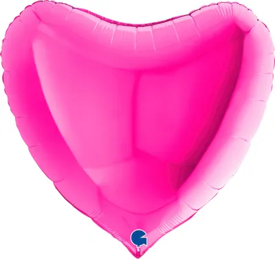 Produktbild von ABC36 Uni Herz 91 cm ø | Magenta