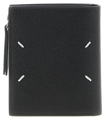 Image de Maison Margiela porte-cartes en cuir de veau noir SA1UI0020P4745T8013