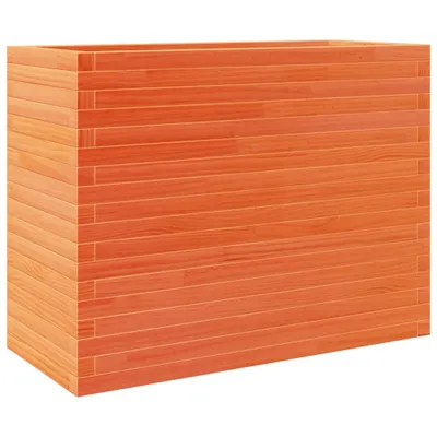Productafbeelding van Plantenbak 90x40x68,5 cm massief grenenhout wasbruin