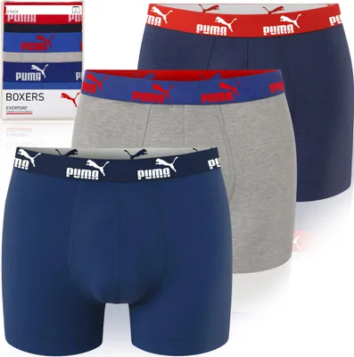 Produktbild von Puma Herren-Boxershorts Sodalite Blue Baumwolle 3er Pack Größe Puma Herren-Boxershorts Sodalite Blue Baumwolle 3er Pack Größe XL