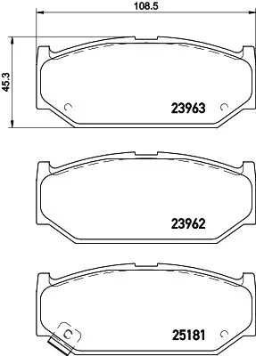 Produktbild von HELLA Bremsbeläge Satz Vorne Bremsklötze für SUZUKI SWIFT III (MZ, EZ) 8DB 355 015-751
