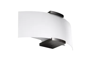 Image de Applique EMILIO 2xE14 10W bois/verre 14x14x33cm Sollux Lighting
