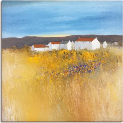 Produktbild von ARTland Leinwandbild Sommerfeld Größe: 50x50 cm