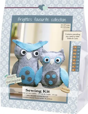 Produktbild von Go Handmade - Owl, Eddie und Carlo 1 Nähset Eddie und Carlo - 80143