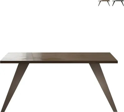 Produktbild von Esstisch Küchentisch Modernes Design 180x90cm Eisenbeine Eagan - Braun