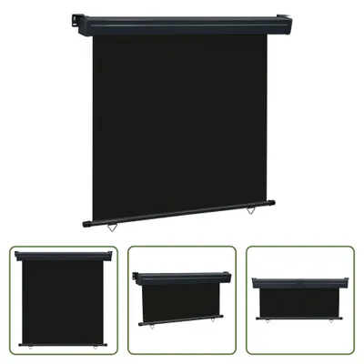 Produktbild von The Living Store Balkon-Seitenmarkise 165x250 cm Schwarz